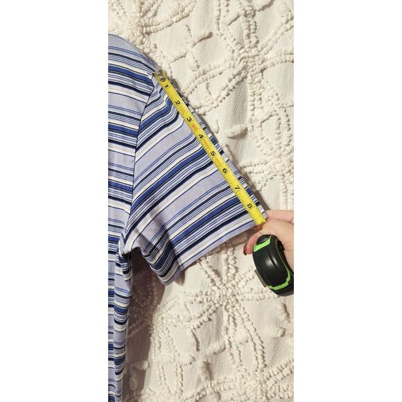 Polo Ralph Lauren Shirt Mens M‎ Pima Cotton Striped Short Sleeve Preppy College - Picture 8 of 10